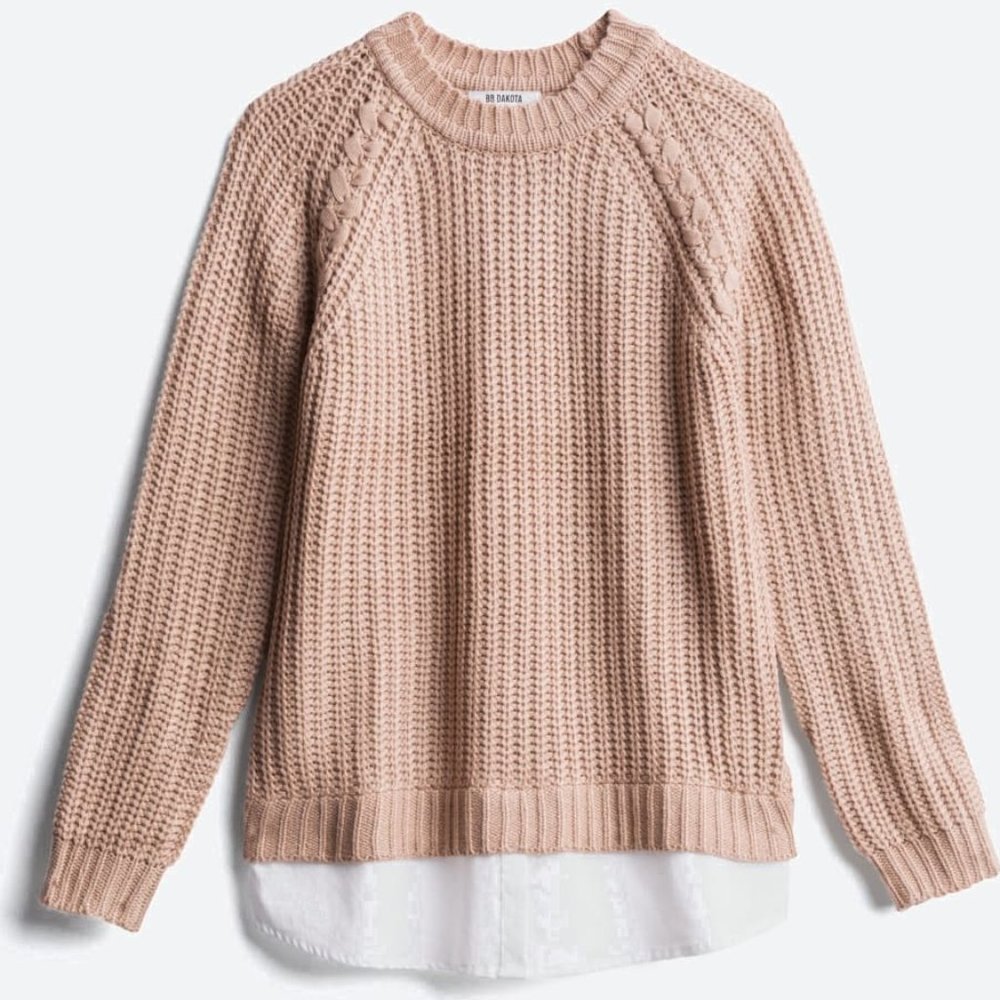 BB DAKOTA Millarosia Woven Detail Pullover
